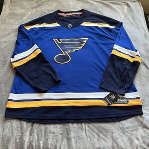 St Louis Blues Jersey Mens 5XL Blue NHL Hockey Breakaway Sweater